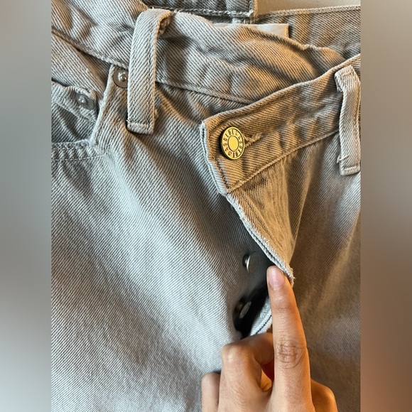 AGOLDE Criss Cross high-waist straight-leg jeans in light grey - 25 - Picture 9 of 15